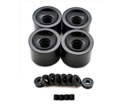 VJ Skateshop 70mm Skatebaord Wheels Abec 7 Skateboard Bearings and Spacer