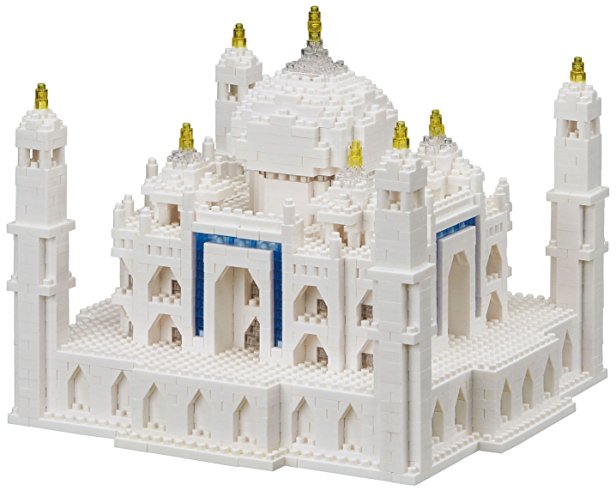 Nanoblock Taj Mahal Deluxe Building Set (2210 Piece)