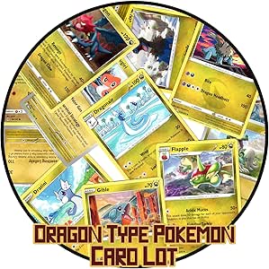 Pokemon -10 Card Lot - Dragon Type Only - No Duplicates - Druddgion Turtonator Drampa