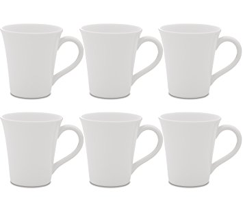 Oxford Daily Tulip Mugs- Set of 6 (White)