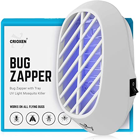 Crioxen Indoor Plug-in Bug Zapper - Mosquito Trap with UV Light - Indoor Mosquito Killer - Electric Insect Repellent - Gnat Trap for Mosquitoes Fruit Flies and Flying Gnats (1x)