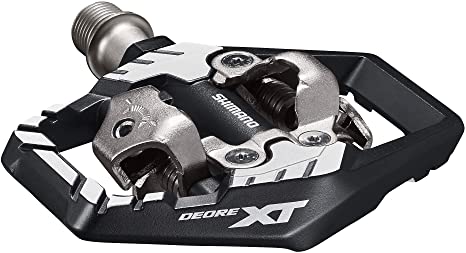 SHIMANO DEORE XT PD-M8120 SPD Pedal, Without Reflector, Includes Cleat, Black, One Size