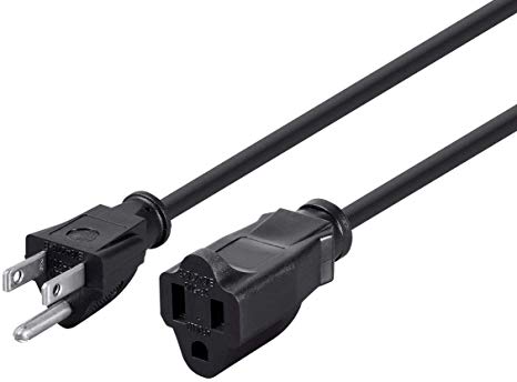 Monoprice 10ft 16AWG Power Extension Cord Cable, 13A (NEMA 5-15P to NEMA 5-15R)