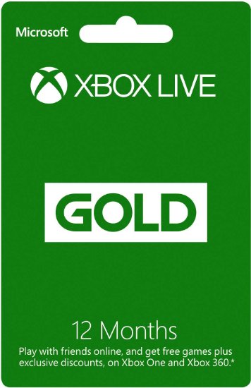 Xbox Live Gold 12 Month Membership Card (Xbox One/360)
