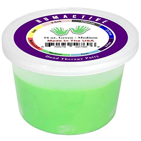 Hand Therapy Putty - Physcial, Occupational Therapy, and Strength Training - 16 oz, Medium