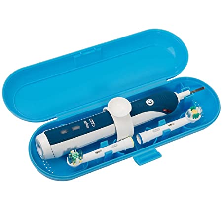 Plastic Electric Toothbrush Travel Case for Oral-B Pro Series, Blue