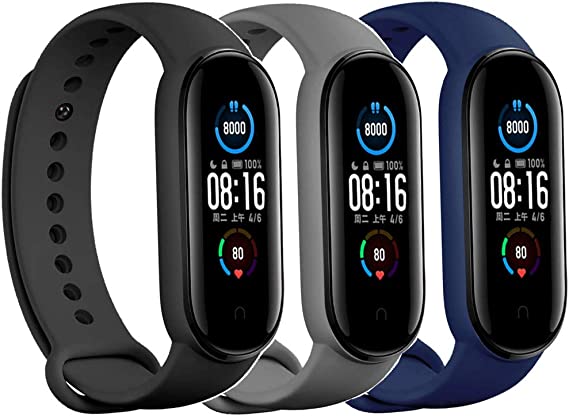 Tkasing Compatible with Xiaomi Mi Band 6 Strap/Mi Band 5 Strap,Amazfit Band 5 Strap,Colorful Wristband Strap for Amazfit Band 5 Replacement Band