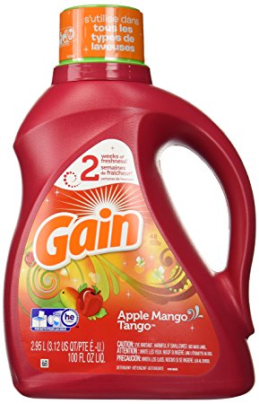 Gain Joyful Expressions 2X Liquid Detergent-Apple Mango Tango-100 oz., 48 Loads
