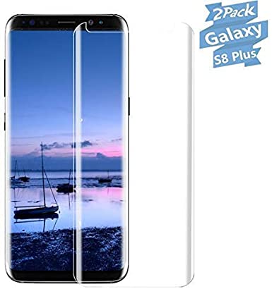 ERGDR Screen Protector Compatible Galaxy S8 Plus,Full Coverage Friendly and Bubbles Free Scratchproof Tempered Glass,Easy Installtion Compatible Samsung Galaxy S8 Plus [2 Pack]