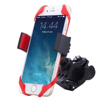 Bike & Motorcycle Cell Phone Mount - NALAKUVARA Universal Heavy Duty Mountain & Road Handlebar Cradle Holder,Bicycle Phones Holder For iPhone,Samsung Galaxy Note or any Smartphone & GPS Device