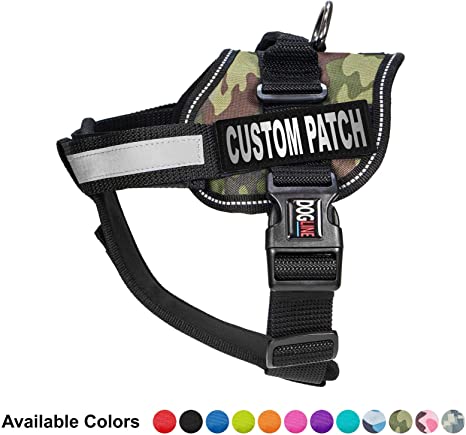 Dogline Unimax Multi-Purpose Vest Harness for Dogs and 2 Removable Custom Patches