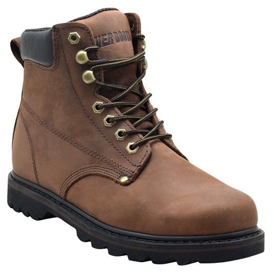 Ever Boots "Tank" Men's Soft Toe Oil Full Grain Leather Insulated Work Boots Construction Rubber Sole