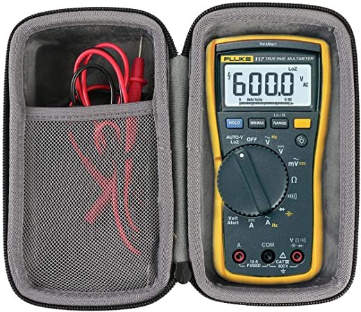 Hard Travel Case for Fluke 117 Electricians True RMS Multimeter by co2crea