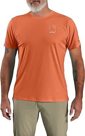 Carhartt Men's Force Sun Defender Lightweight Short-Sleeve Logo Graphic T-Shirt