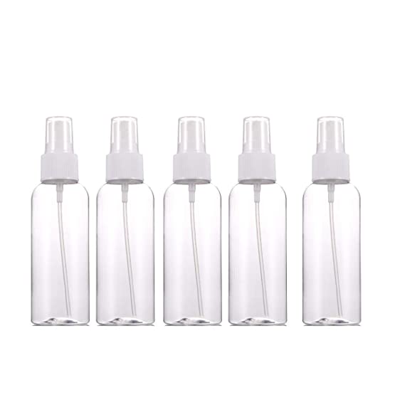 Spray Bottles, Fine Mist Small Spray Bottle 5 Pack 2.70oz/80ml, Small Refillable Liquid Containers for Cosmetic Perfume packaging and more