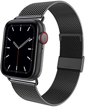 KEOLUS Compatible with Apple Watch Band 38mm 40mm 42mm 44mm,Stainless Steel Mesh Loop Replacement Parts for iWatch Band Series 5 4 3 2 1
