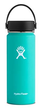 Hydro Flask 18 oz Double Wall Vacuum Insulated Stainless Steel Leak Proof Sports Water Bottle, Wide Mouth with BPA Free Flex Cap, Mint