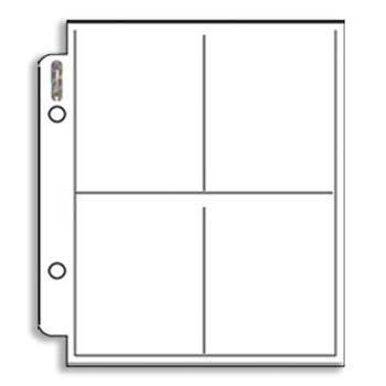 10 Pages of Ultra Pro 4 Pocket Mini Page (214-D)