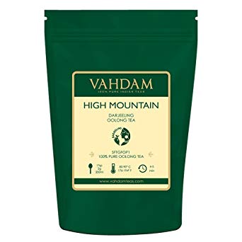 VAHDAM, High Mountain Oolong Tea Leaves from Himalayas (150 Cups), 12oz, OOLONG TEA FOR WEIGHT LOSS, 100% Detox Tea, Weight Loss Tea, Slimming Tea - Brew Hot, Iced Or Kombucha Tea | Loose Leaf Tea