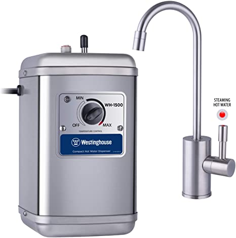 Westinghouse Instant Hot Water Dispenser, Includes Brushed Nickel Faucet