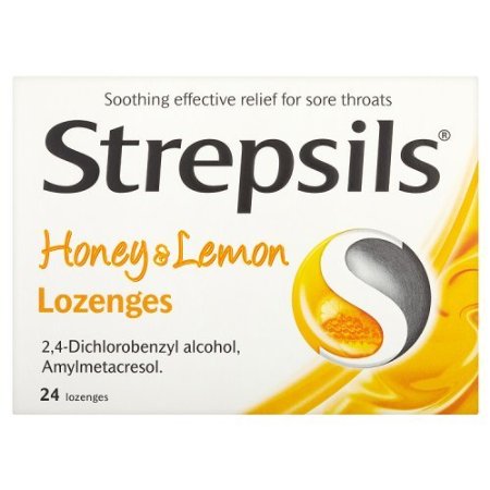 Strepsils Honey and Lemon Lozenges - 24- Pack