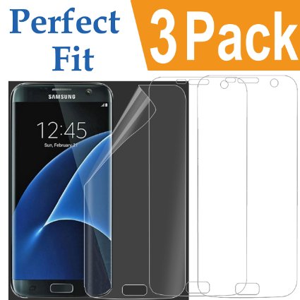 3-PACK Galaxy S7 Edge Screen Protector TheCoos Full Screen CoveragePerfect FitHD Ultra Clear Film TPU Curved Edge to Edge Screen Protector for Samsung Galaxy S7 Edge 3-PACK
