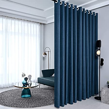 GCC Privacy Room Fabric Divider Curtain Thermal Insulated Blackout Curtains Screen Partition Room Divider Curtain For Shared Bedroom,1*Panel I 200x180cm
