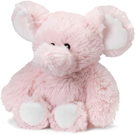 Intelex Warmies Microwavable French Lavender Scented Plush, Jr. Elephant, Pink, 6" x 2" x 4"