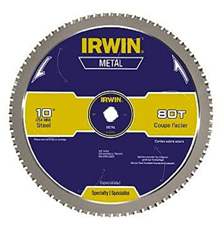 IRWIN Tools Metal-Cutting Circular Saw Blade, 10-inch, 80T (4935561)