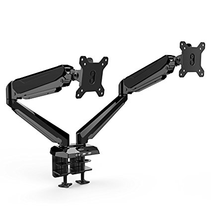 Adjustable Monitor Holder, BESTEK Dual Arm Desk Monitor Mount for 15"- 30" LCD LED Computer with 2 USB Ports