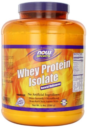 NOW Foods Whey Protein Isolate, 5 pound