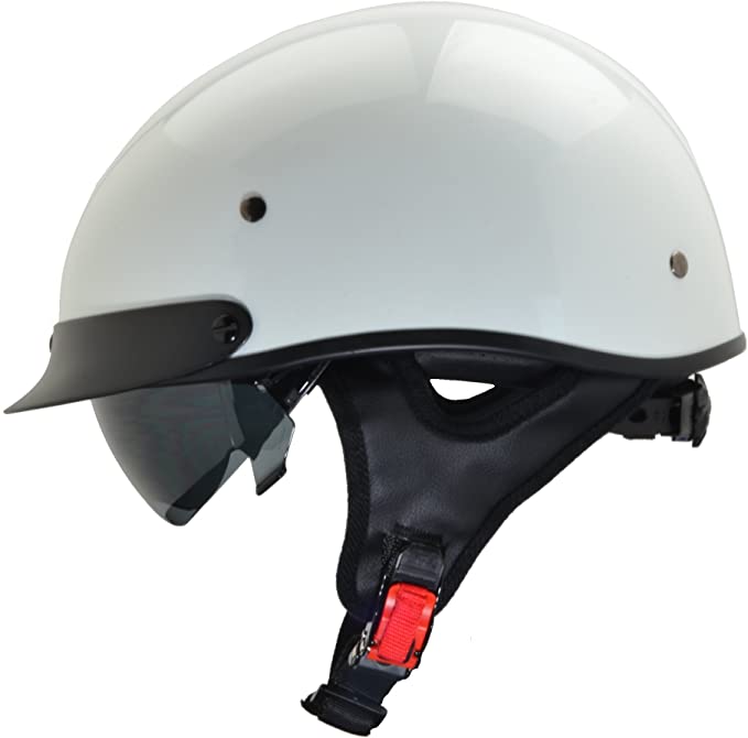 Vega Helmets Unisex-Adult Half Helmet (Pearl White, Large)