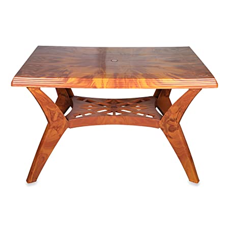 National Jaipur Plastic Roma Contemporary Four Seater Dining Table (Mangowood)