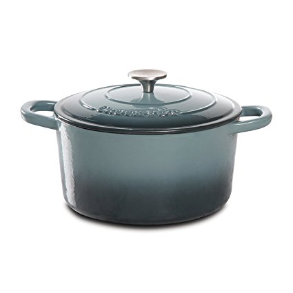 Crock-Pot Artisan Cast Iron Dutch Oven, 5 quart, Slate Gray