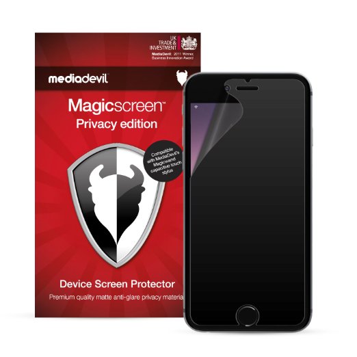 MediaDevil Apple iPhone 6 Plus/6S Plus Privacy Screen Protector: Magicscreen Privacy Security Filter Edition - (1 x Protector)