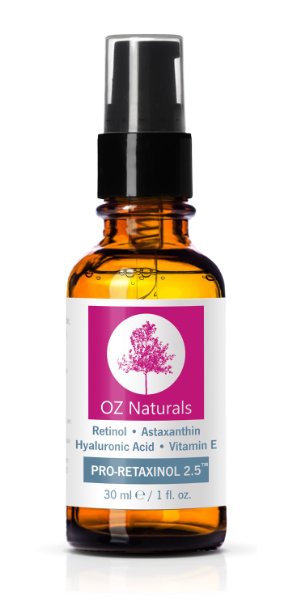 OZ Naturals Retinol Serum BEST Anti Aging Clinical Strength Retinol Vitamin E Get results