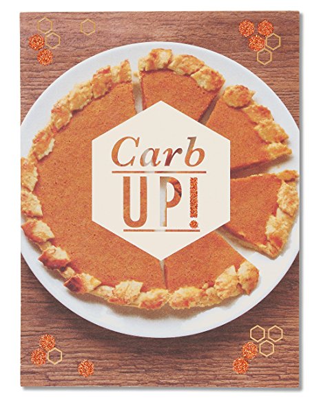 American Greetings Carb Up Thanksgiving Card with Glitter