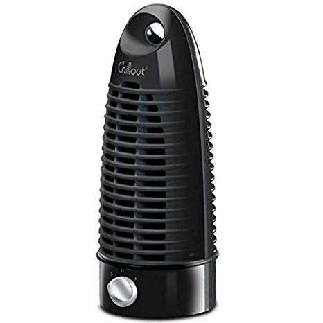 Kaz ChillOut Mini Tower Fan, Black