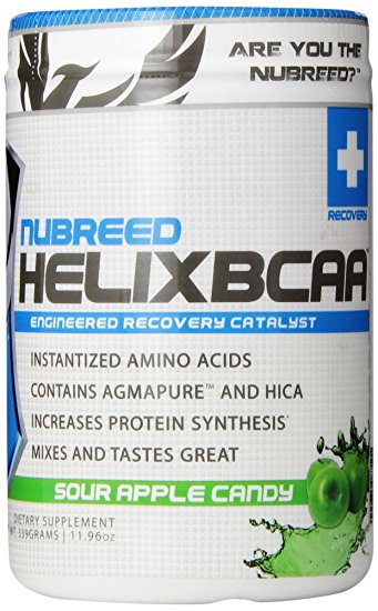 Nubreed Nutrition Helix BCAA Diet Supplement, Sour Apple, 339 Gram