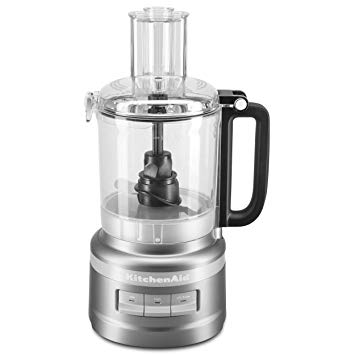 KitchenAid KFP0918CU Easy Store Food Processor, 9 Cup, Contour Silver