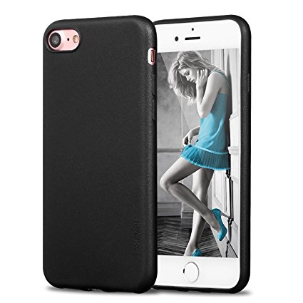 iPhone 7 Case, iPhone 8 Case, X-level Guardian Series Soft TPU Back Cover Phone Case for iPhone 7(2016) / iPhone 8(2017) 4.7'' (Black)