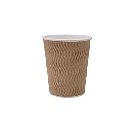 Genuine Joe GJO11255PK Insulated Ripple Hot Cup, 8-Ounce Capacity (Pack of 25)