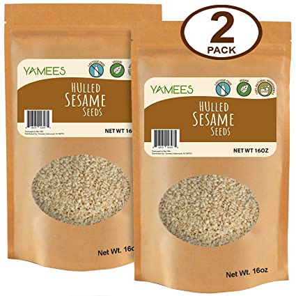 Sesame Seeds - 32 Oz (16 Oz Each) – Hulled Sesame Seeds – White Sesame Seed – Bulk Spices
