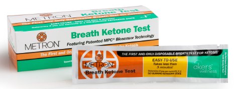 Disposable Breath Ketone Test - Ketosis Analyzer for Fat Burning, Diets & Weight Loss - No Testing Strips & No Blood or Urine Samples Required - Best Easy-to-Use Ketogenic Monitor by METRON - 10 Pack