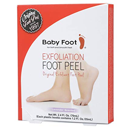 Exfoliant Foot Peel Baby Foot Peel, Lavender Scented, 2.4 fl oz. (5 Pack)