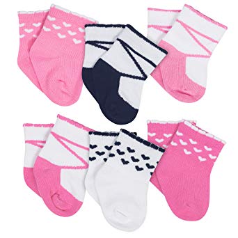 Gerber Unisex Baby 6 Pack Socks