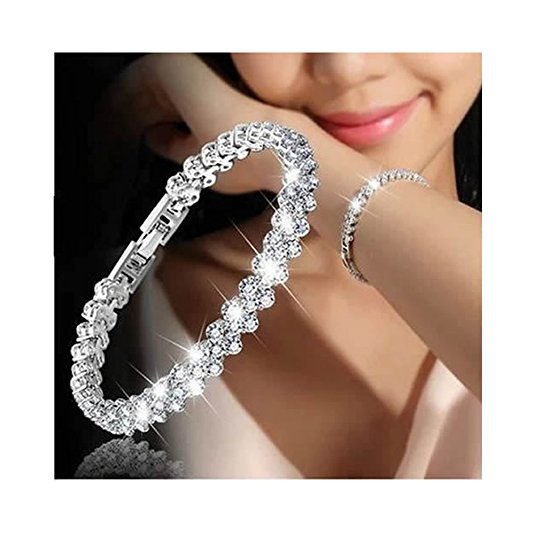 Shoopic AAA Cubic Zircon Tennis Bracelet Shining Crystal Link Hand Chain for Women