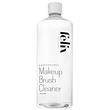 Felix Professional Makeup Brush Cleaner - Deep clean Quick Dry - Ideal for Cleaning and Odorizing Natural and Synthetic Make-up Brushes (32 oz)