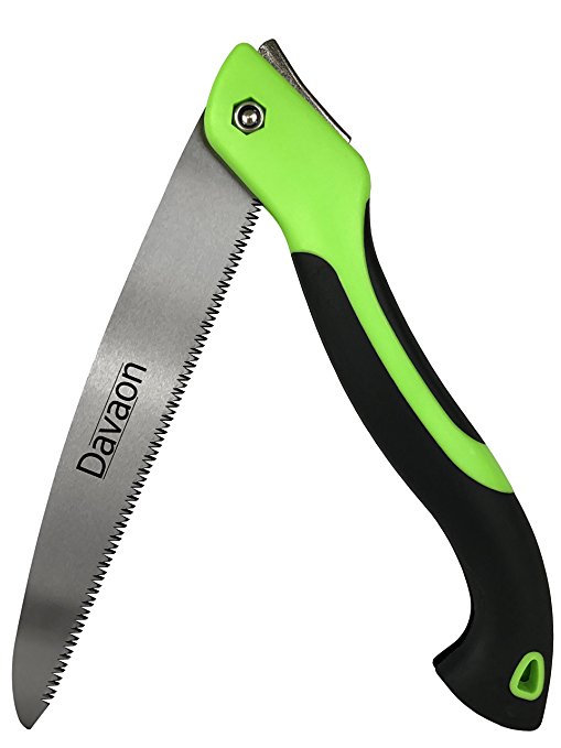 Pro 250mm Wood Cutting Pruning Saw - Powerful Quick 10" Triple Cut Teeth Blade Saves Time - Premium Folding Hand Saw Best for Garden, Tree, DIY, Camping - Lightweight Comfort Tool Lifetime Guarantee