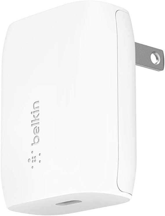 Belkin USB-C Wall Charger 20W (iPhone Fast Charger for iPhone 12 Pro Max/12/12 Pro/ 12 Mini, iPhone 11, 11 Pro, 11 Pro Max, XS, XS Max, XR, X iPad Pro and More